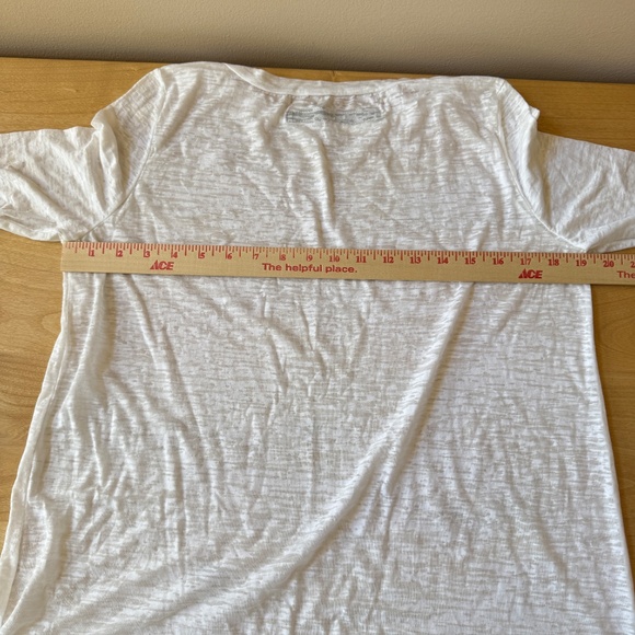 ENZA COSTA BURNOUT TEE LONG SLEEVES CREWNECK CAPSULE CLASSIC CHIC VERSATILE - Picture 8 of 11